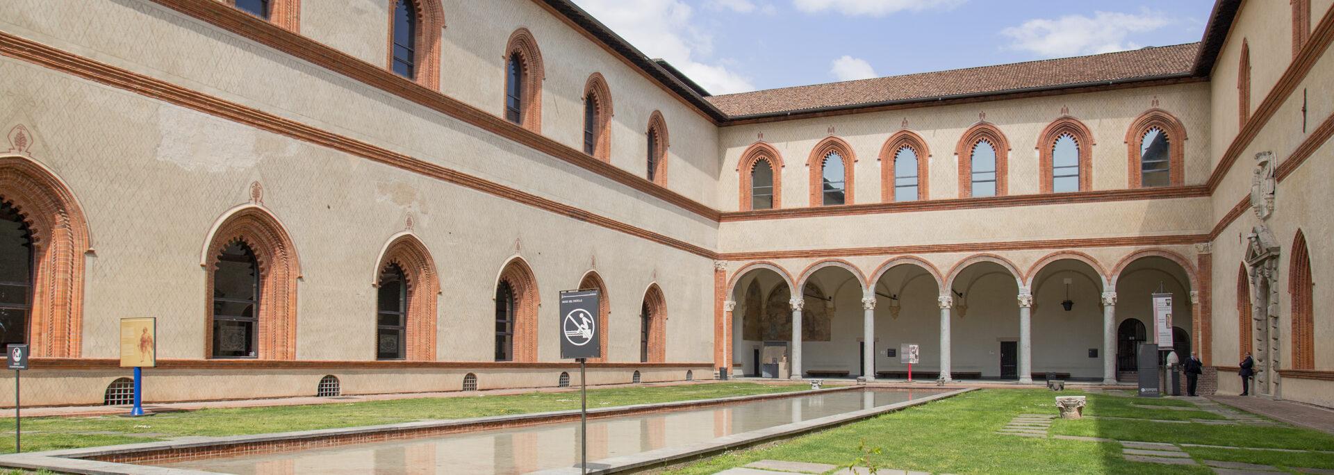 Sforza Castle Milan courtyard