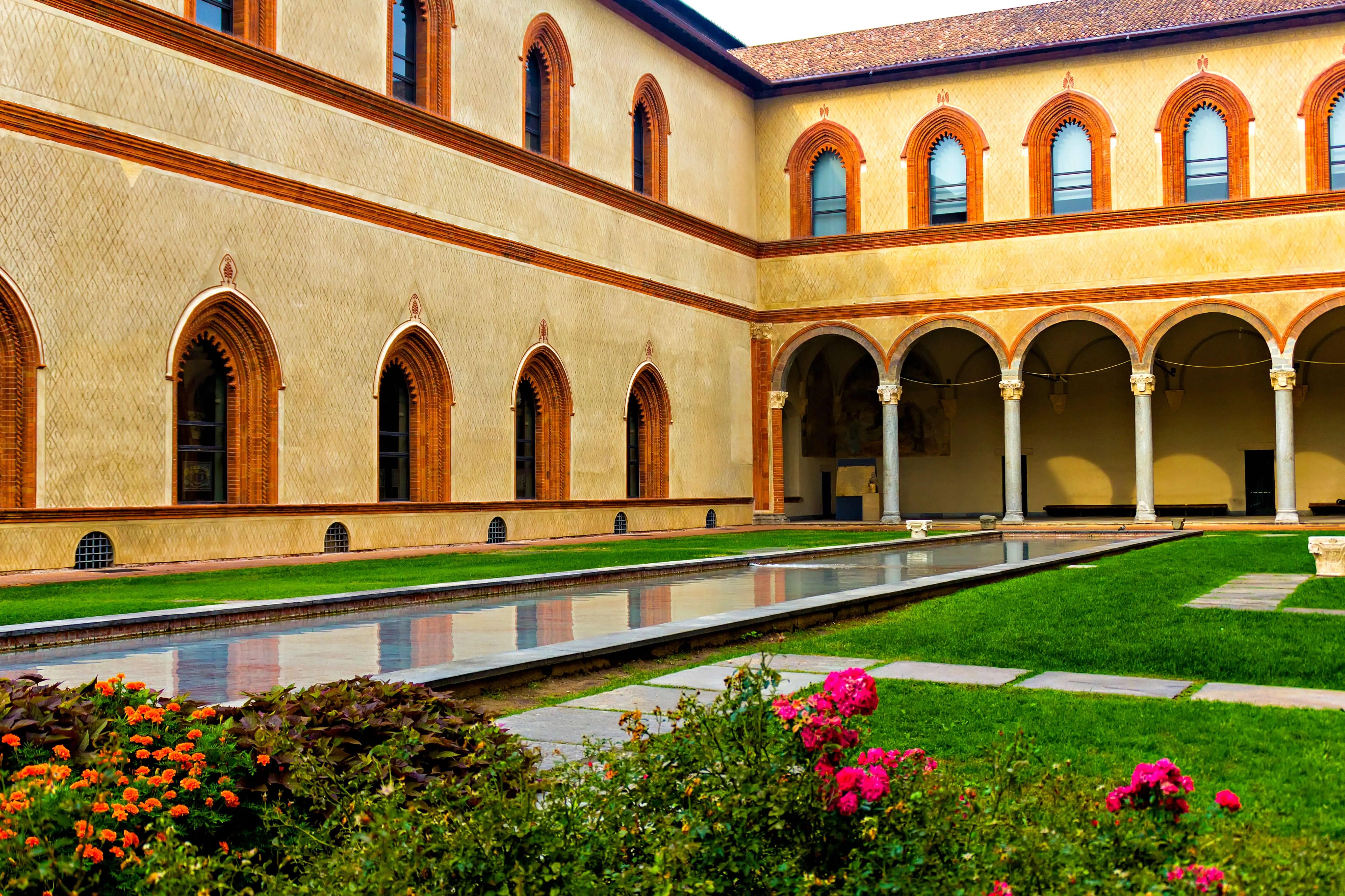 Sforza Castle Milan courtyard